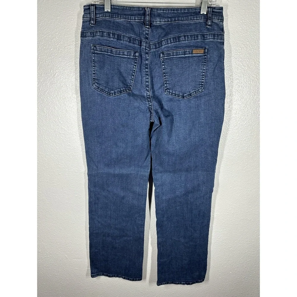 Pendleton Jeans‎ Womens 12 Blue Medium Wash Straight Stretch Denim Pants Casual